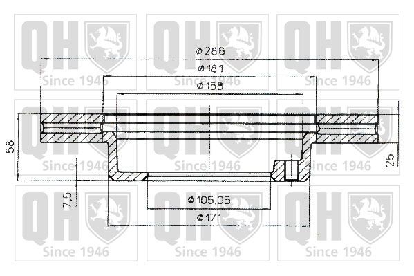 QUINTON HAZELL Тормозной диск BDC4802